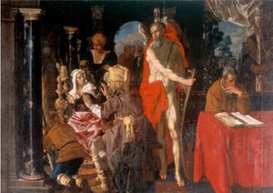 Allegory of Old Age. Time and the Scholar by Pieter Isaacsz