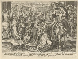 Reconciliation Between the Sabines and the Romans (Scenes from Roman History) by Pieter Jalhea Furnius