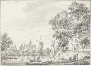 View in Haastrecht by Pieter Jan van Liender