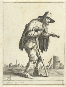 Leprous Beggar (Beggars and Peasants) by Pieter Jansz Quast
