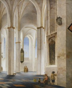 The Interior of the Buurkerk at Utrecht by Pieter Jansz Saenredam