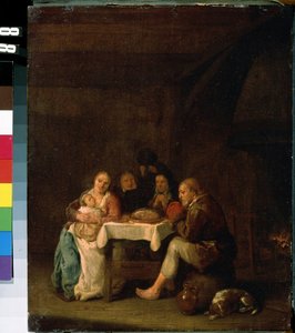 The Prayer Before Dinner by Pieter Molenaer