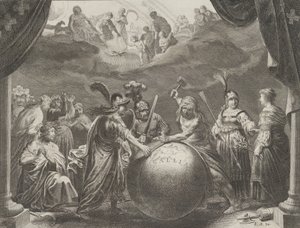 Plate 12: Allegory on the Discord in France, from Caspar Barlaeus, Medicea Hospes by Pieter Nolpe