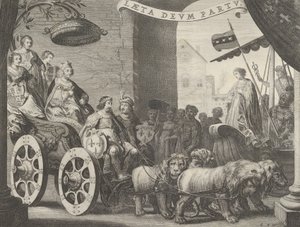 Plate 5a: Marie de Medici as Berecynthia, from Caspar Barlaeus, Medicea Hospes by Pieter Nolpe