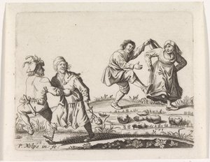 Two Dancing Peasant Couples