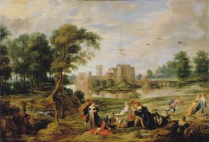The castle park in Ekeren by Pieter Paul Rubens