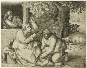 Allegory of Marital Strife by Pieter Serwouters