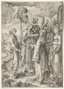 David with the Head of Goliath by Pieter Serwouters