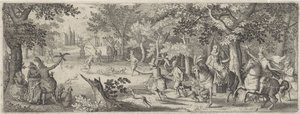 Heron Hunt by Pieter Serwouters