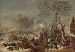 The Sack of a Village by Pieter Snayers
