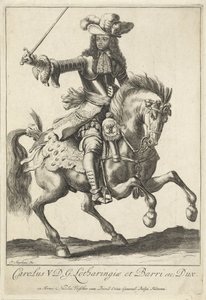 Equestrian Portrait of Charles V Leopold, Duke of Lorraine