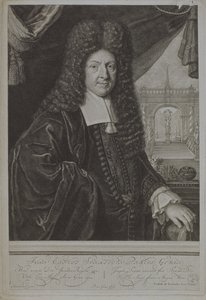 Jan Ernest Schmieden, 1707 by Pieter Stevens van Gunst