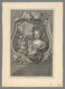 Portrait of William V, Prince of Orange-Nassau, and Carolina, Princess of Orange-Nassau by Pieter Tanjé