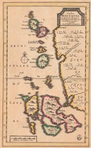 Map of the Molucca Islands (modern Indonesia)