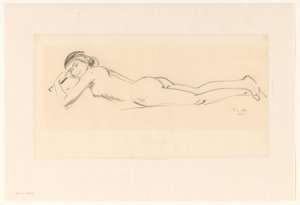 Reclining Nude by Pieter Willem van Baarsel