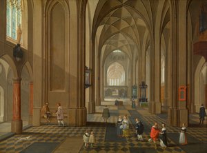 Interior of a Church by Pieter and Coques Gonzales (1614 84) Neefs II
