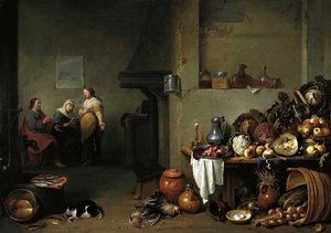Christ in the House of Martha and Mary by Pieter de Bloot