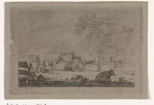 Farmyard with Cows