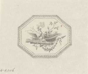 Vignette with Still Life with Fruit by Pieter de Goeje