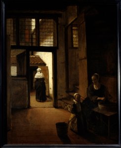 View of the Back Yard of a Dutch House by Pieter de Hooch