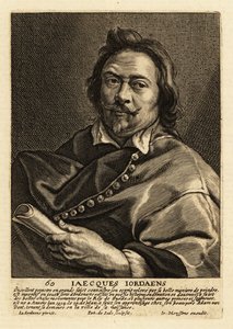 Portrait of Jacques Jordaens by Pieter de II Jode