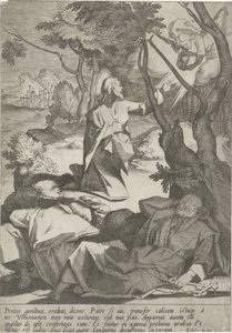 Christ in the Garden of Gethsemane by Pieter de Jode (I)