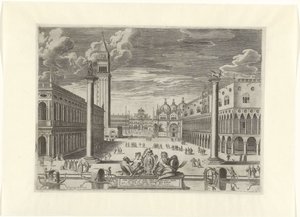 View of Piazzetta in Venice, 1585 by Pieter de Jode (I)