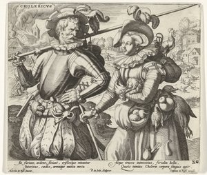 The Choleric Temperament by Pieter de Jode (I)