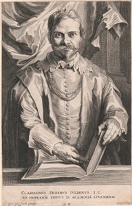Distinguished Diodorus Tuldenus, Royal Professor at the University of Louvain by Pieter de Jode