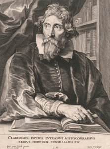 Clarissimus Erycius Puteanus Historiographus, Regius Professor Consiliarius Etc. by Pieter de Jode