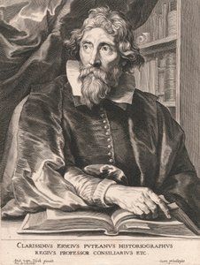 Clarissimus Erycius Puteanus Historiographus, Regius Professor Consiliarius Etc. by Pieter de Jode