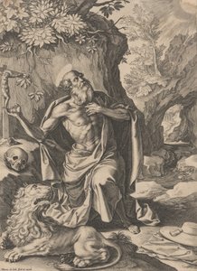 Saint Jerome by Pieter de Jode