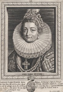Portrait of Isabella Clara Eugenia, Infanta of Spain, ca. 1650 by Pieter de Jode II