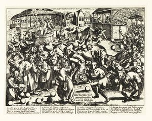 A Festival of Fools, Middle Ages by Pieter the Elder (after) Bruegel