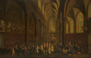 The Interior of the Dominican Church by Pieter the Elder Neeffs