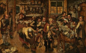 The Peasant Lawyer by Pieter the Younger (after) Brueghel