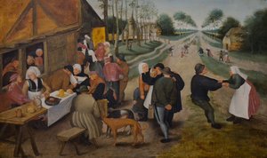 Flemish Kermesse, Second Half of the 16th Century by Pieter the Younger (studio of) Brueghel