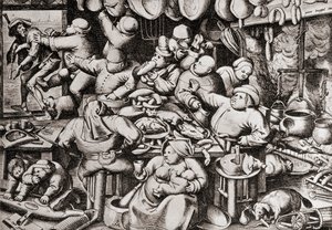 Beggar Being Thrown Out of a Rich Man