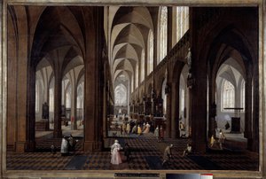 Inside View of the Cathedral of Antwerp by Pieter the Younger Neefs