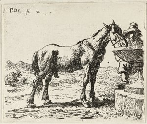 Drinking Horse by Pieter van Laer