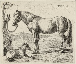 The Horse and the Dog by Pieter van Laer