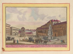 Fountain in the Square of St. Dominic in Madrid by Pieter van den Berge