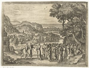 Christ Answers the Disciples of John (Images and Scenes from the Bible series) by Pieter van der Borcht (I)