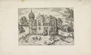 Castle by a River by Pieter van der Borcht (I)