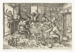 Meager Kitchen by Pieter van der Borcht (I)