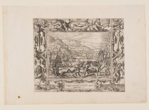 February, from The Twelve Months by Pieter van der Borcht