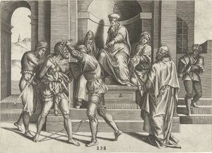 Arrest of John the Baptist by Pieter van der Heyden