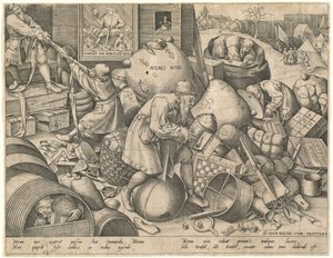 Everyman by Pieter van der Heyden after Pieter Bruegel the Elder