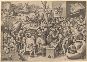 The Witch of Malleghem by Pieter van der Heyden after Pieter Bruegel the Elder
