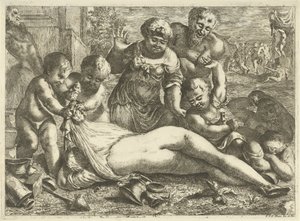 A Drunken Bacchante by Pieter van der Plas (II)